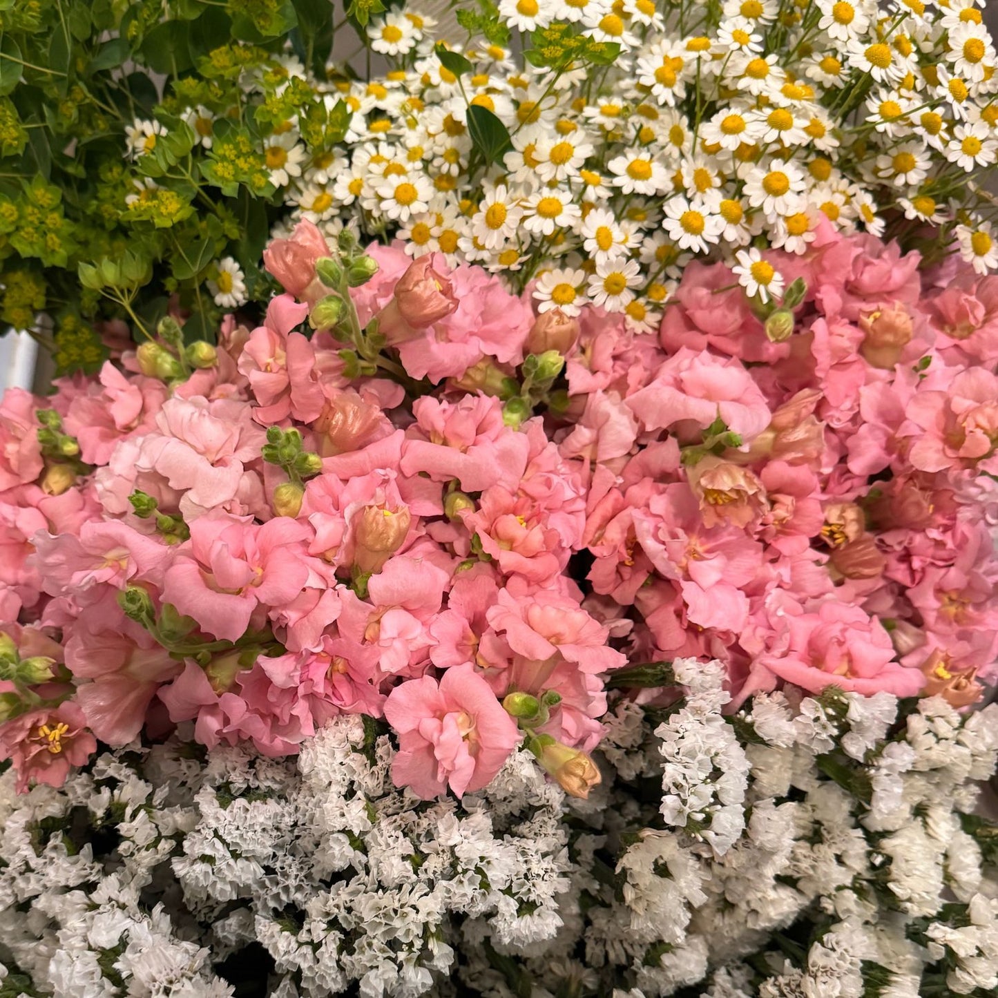 Mixed Seasonal Flower Buckets